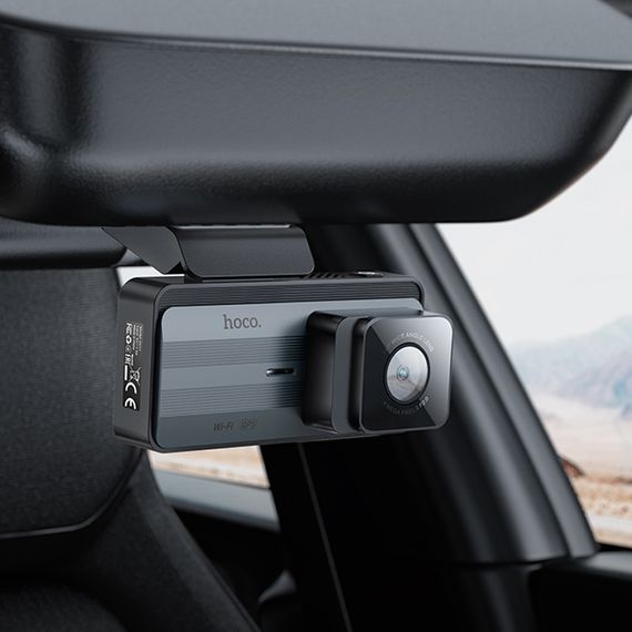 Видеорегистратор Hoco DV11 2K display GPS Silvery gray | Зображення 6