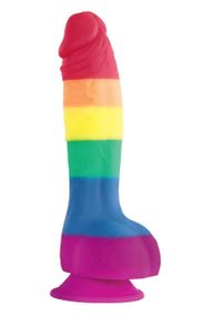 Фалоімітатор Веселка NS Novelties Colours Pride Edition на присосці Sex Aura