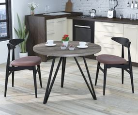 Стол обеденный круглый Loft Design Лима дуб палена