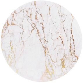 Підставка під гаряче керамічна "Golden White Marble" Ø16см на пробковій основі