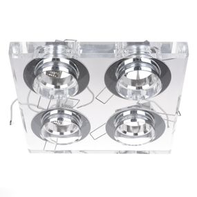 Светильник точечный декоративный HDL-G141/4 CL Crystal MR16