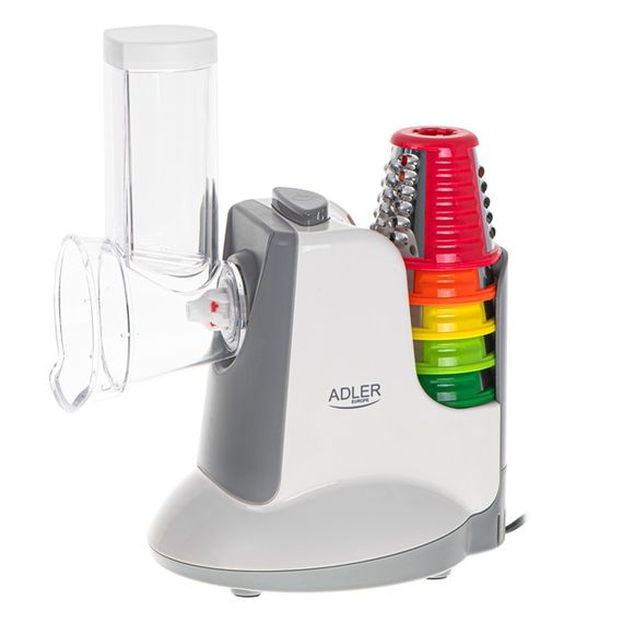 Овочерізка електрична Adler AD-4815 16.7х24.8х29 см біла | Зображення 4