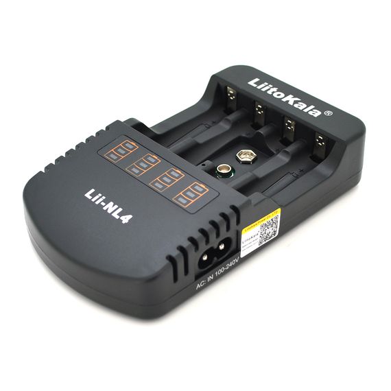 ЗП універсальний Liitokala Lii-NL4, 4 канали, LCD дисплей, підтримує Li-ion, Ni-MH і Ni-Cd AA (R6), ААA (R03), AAAA, С (R14)
