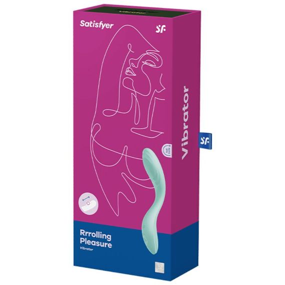 Вібратор із перлинною стимуляцією точки G Satisfyer Rrrolling Pleasure Mint | Зображення 4