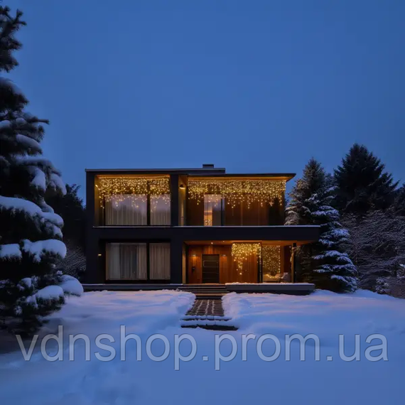 Уличная гирлянда Бахрома 20 м 335 LED белый провод Желтый 20MWY | Зображення 1