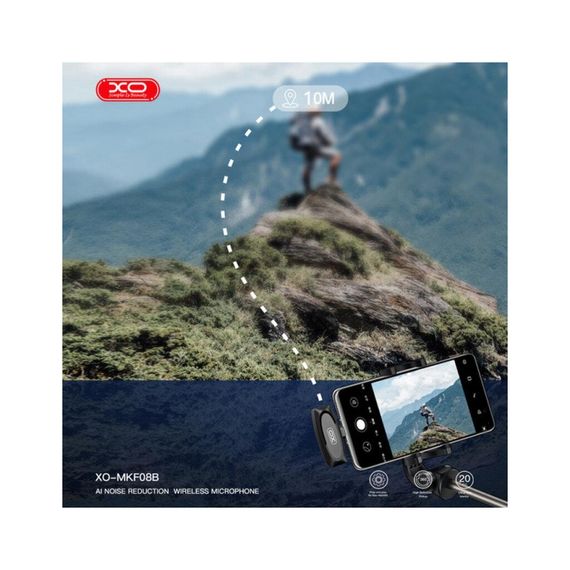 Мікрофон XO MKF08B з придушенням шуму lightning Black (XO MKF08B-IP) | Зображення 4