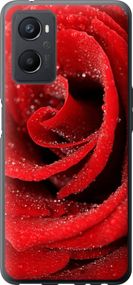 Чехол на Oppo A96 Красная роза "529u-2598-17620"