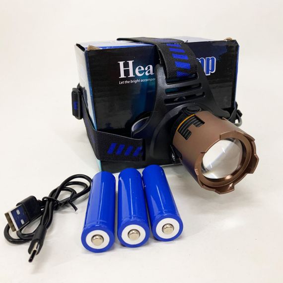 Ліхтар налобний A50-TG, Power Bank 3x18650 | Зображення 1