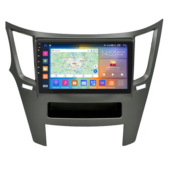 Штатна магнітола Lesko для Subaru Legacy V Рестайлинг 2012-2014 IPS 9" 4/64Gb CarPlay 4G Wi-Fi GPS Prime