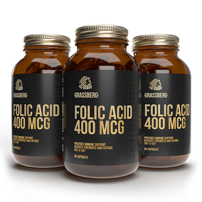 Grassberg Folic Acid 400 mcg 60 caps