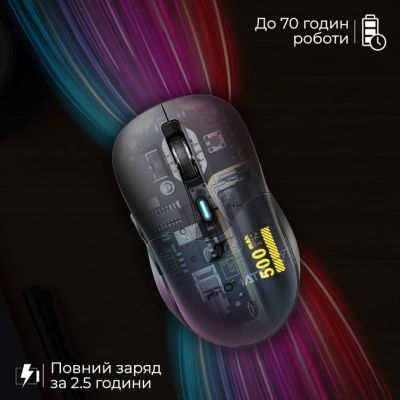 Мышка Promate Samo Wireless/Bluetooth Black (samo.black) | Зображення 6