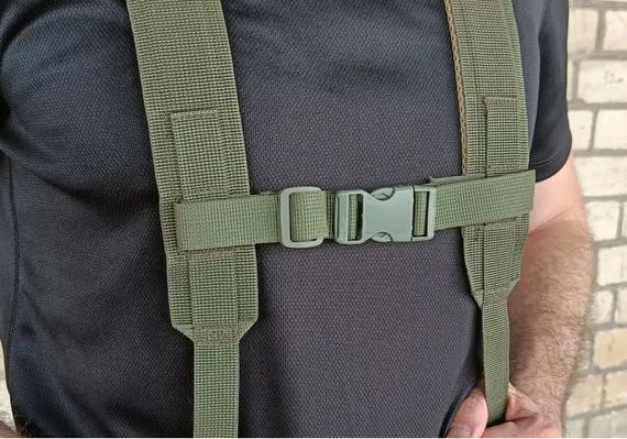 Тактичний пояс розвантажувальний РПС з кріпленнім MOLLE та плечовими лямками мультикам без підсумків | Зображення 6