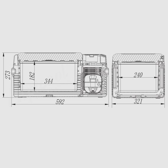 Компресорний автохолодильник Alpicool CL15 (15 літрів). До -20℃, (12, 24, 220 вольт) | Зображення 5