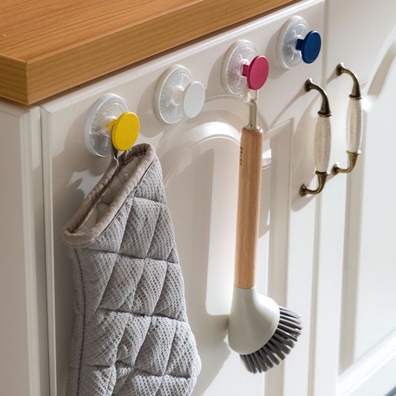 Гачки на вакуумних присосках Aquatica s42 Ø40×40мм кольорові (6шт) (9784281) | Зображення 2