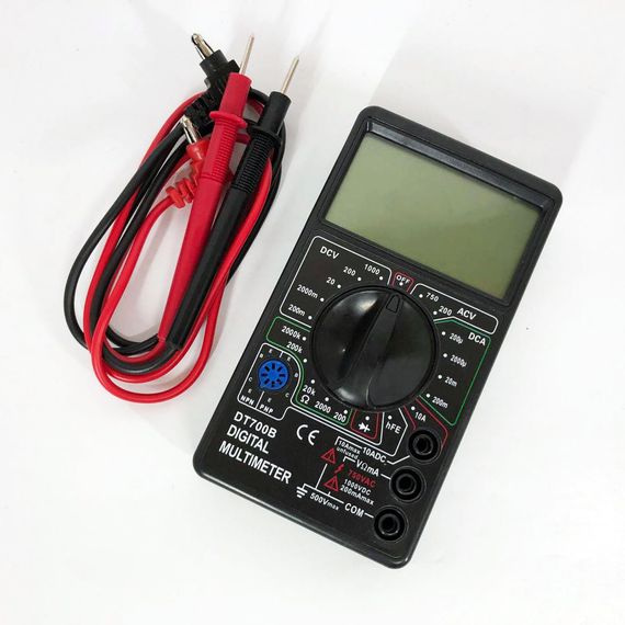 Цифровий мультиметр Digital DT700B з великим дисплеєм, тестер для вимірювання напруги, якісний | Зображення 9