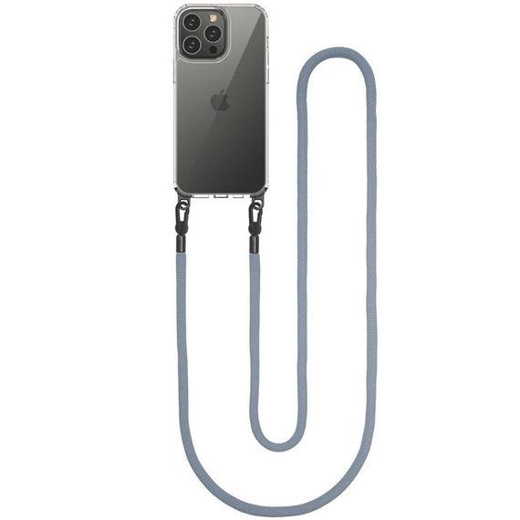 Чехол TPU Transparent with Straps для Apple iPhone 13 Pro (6.1") | Зображення 2