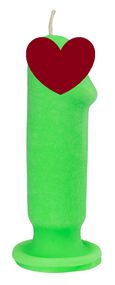 Свеча LOVE FLAME - Dildo S Green Fluor, CPS04-GREEN sexstyle