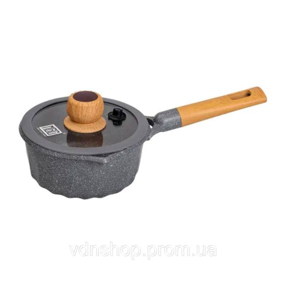 Набор посуды, 4 кастрюли, алюминиевое толстое дно MGC с лопаткой и половником, серый HP-4-404G | Зображення 2