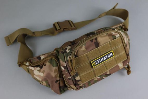 Сумка тактична на пояс ULTIMATUM  RT-258 , Чоловіча тактична сумка бананка з системою Molle Мультикам