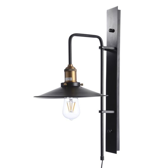 Бра настенное накладное лофт BL-275W/1 Е27 BK