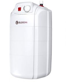 Водонагрівач Eldom EXTRA LIFE 10 л, під мийкою, 2,0 кВт, "мокрий" ТЕН, вертикальний, прямокутний, білий (72325PMP)