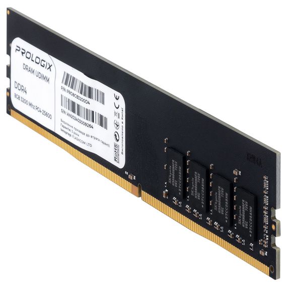 Модуль пам'яті для комп'ютера DDR4 8GB 3200 MHz Prologix (PRO8GB3200D4) | Зображення 2