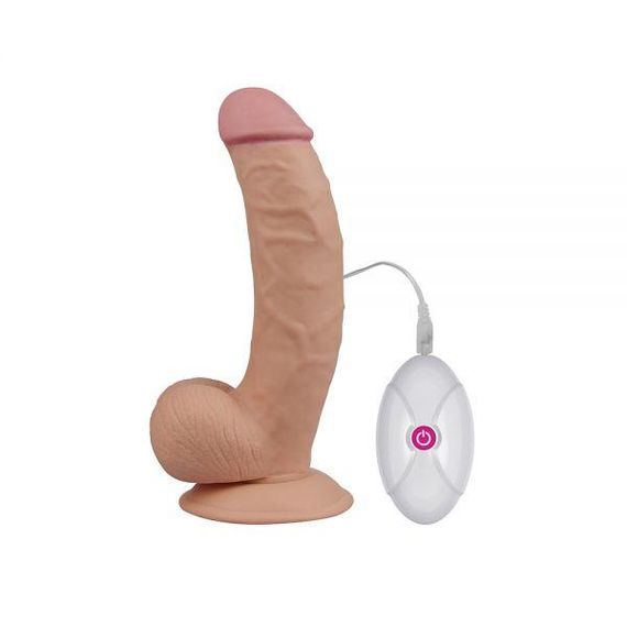 Реалістичний вібратор із виносним пультом керування 7.5" The Ultra Soft Dude, Flesh Vibrating Sex Aura | Зображення 6