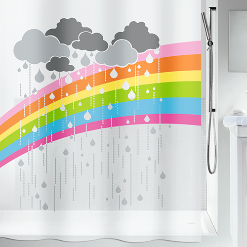 Шторка для ванной и душа Spirella Arc En Ciel 180x200 см, водоотталкивающая PEVA, 10.19133 | Зображення 1