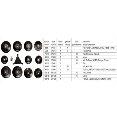 Автомобильный съемник Yato масляных фильтров 3/8&quot;-1/2&quot; 13шт (YT-0594) | Зображення 2