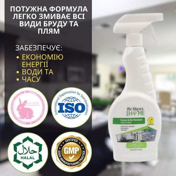 Средство удаления жира на кухне Farmasi Mr. Wipes 500 мл | Зображення 2