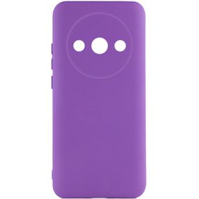 Чохол TPU GETMAN Liquid Silk Full Camera для Xiaomi Redmi A3 Фіолетовий / Purple