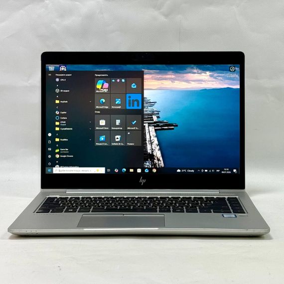 Ультрабук Б-клас HP EliteBook 840 G5 / 14" (1920x1080) IPS / Intel Core i7-7500U (2 (4) ядра по 2.7 - 3.5 GHz) / 8 GB DDR4 / 128 GB SSD / Intel HD Graphics 620 / WebCam / Windows 10 Pro б/в | Зображення 1