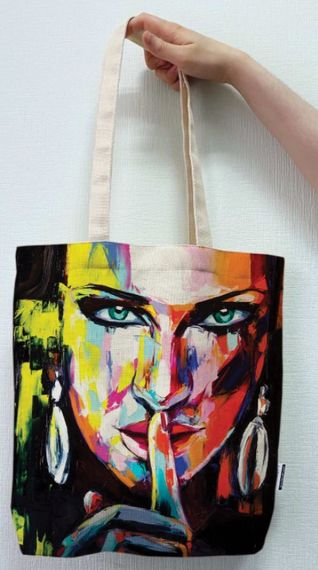 Екосумка шопер 4Profi "Silent Girl" двунитка (хлопок) біла 23655