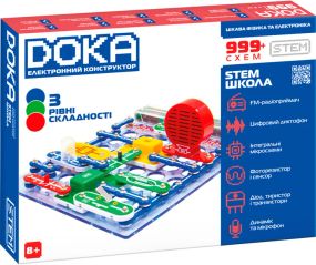 Конструктор електронний DOKA Школа 999+ схем (D70708)