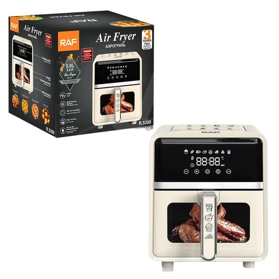 Аерофритюрниця з об'ємом 5л та LED-дисплеєм XPRO RAF-5390 (45726-RAF-5390_1718) | Зображення 2