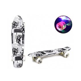 Скейт "Пенні борд"  SC20430 PU колеса зі світлом, 56 см
