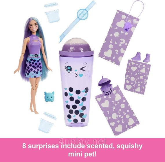 Лялька Барбі кольорове перевтілення кульки таро Оригінал Barbie Pop Reveal Taro Milk | Зображення 1