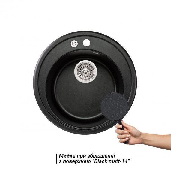 Кухонна мийка Lidz D510/200 BLM-14 (LIDZBLM14D510200) | Зображення 2