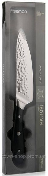 Нож поварской Fissman Hattori 15см hammered из нержавеющей стали | Зображення 3