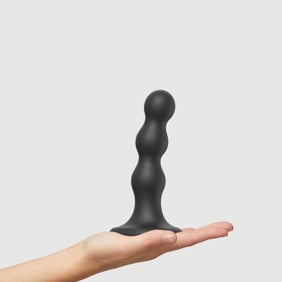 Насадка для страпона Strap-On-Me Dildo Plug Balls Black M | Зображення 1