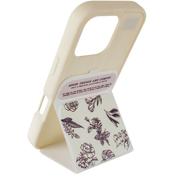 Чохол TPU Panel Stand для Apple iPhone 16 Pro (6.3") Floral Sketch | Зображення 3