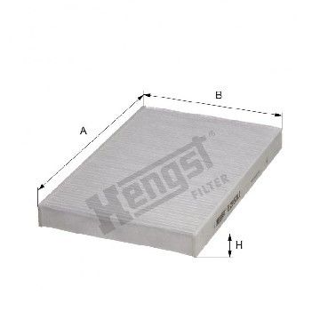 Фильтр салона Iveco Daily 06-14, Hengst, E2953LI,