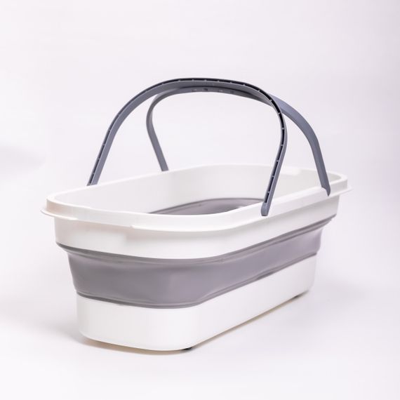 Складное ведро-таз из пластика с силиконовыми вставками для дома, дачи и путешествий HP-35015-2 | Зображення 3