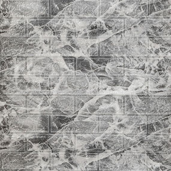 Самоклеюча 3D панель під чорний мармур в рулоні 19600x700x3мм (R061-3-20) SW-00001196 | Зображення 1
