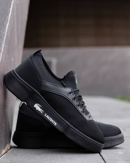 Кросівки літні Lacoste сітка колір: чорний | Зображення 7