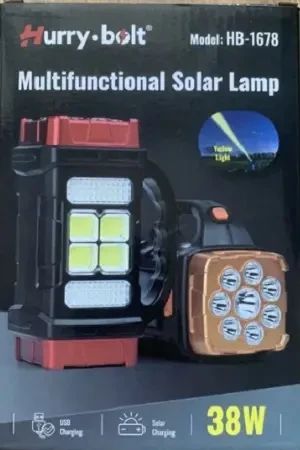 Powerbank LED-ліхтарик HB-1678 на сонячних батареях | Зображення 2