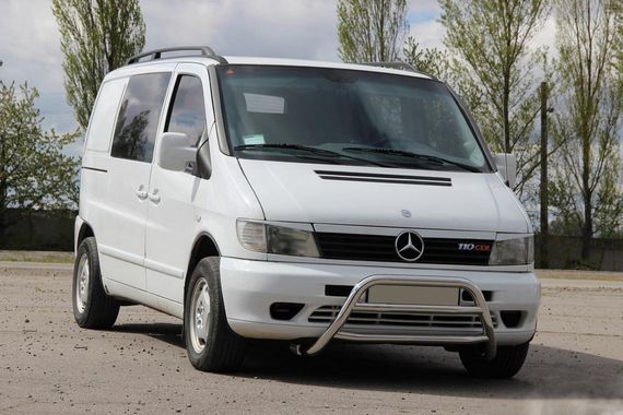 Кенгурятник WT022 (нерж.) для Mercedes Vito W638 1996-2003 гг