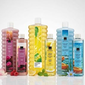 Набір Avon Senses 6 в 1 — 3 піни для ванни 1 л + 3 гелі для душу 500 мл