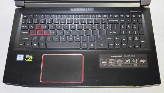 Игровой ноутбук Acer Predator Helios 300 / 15.6" (1920x1080) IPS / Intel Core i7-7700HQ (4 (8) ядра по 2.8 - 3.8 GHz) / 16 GB DDR4 / 256 GB SSD + 1000 GB HDD / nVidia GeForce GTX 1060, 6 GB GDDR5, 192-bit / WebCam б/у | Зображення 9