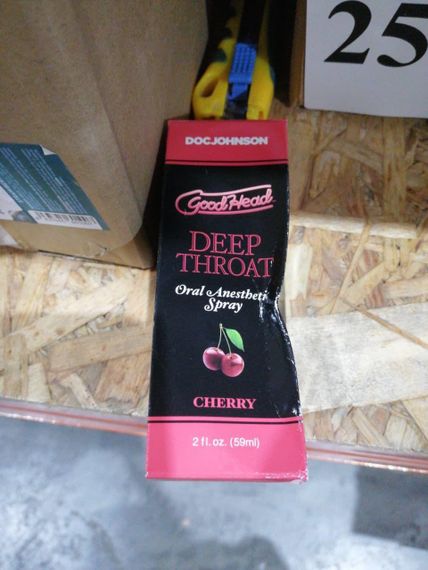 Спрей для мінету Doc Johnson GoodHead DeepThroat Spray - Cherry 59 мл (м'яте паковання!!!) Sex Aura | Зображення 1